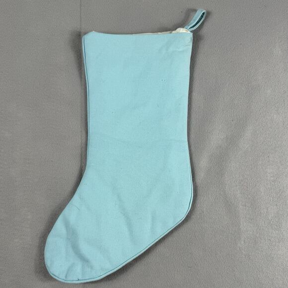 Lot of 3 Alice Doria Blue Christmas Stockings Polar Bear Snowman Penguins 21” - Picture 6 of 9